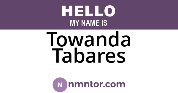 Towanda Tabares
