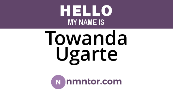 Towanda Ugarte