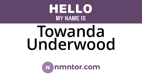 Towanda Underwood