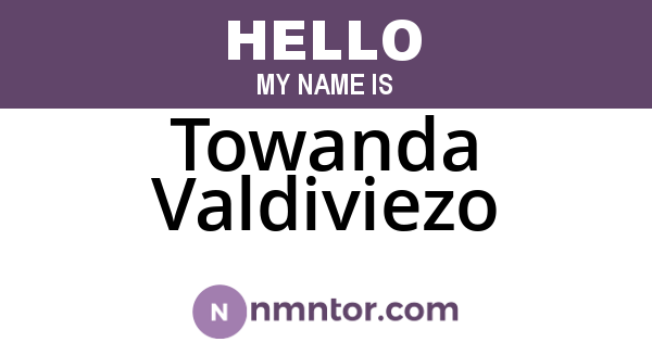 Towanda Valdiviezo