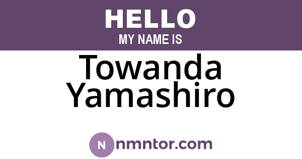 Towanda Yamashiro