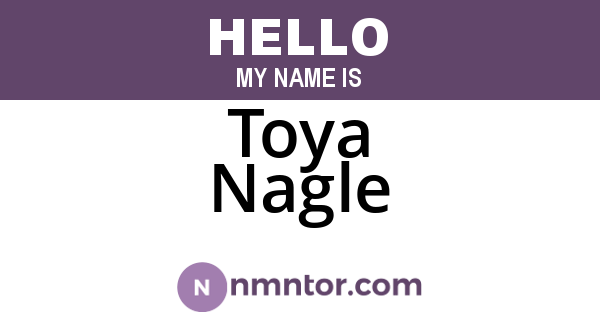 Toya Nagle