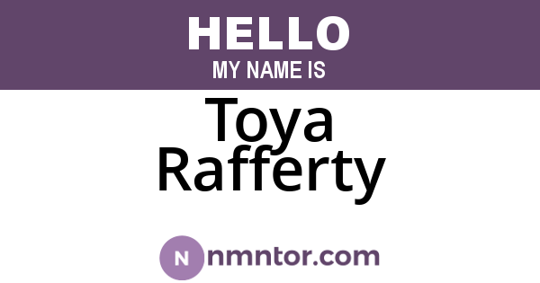 Toya Rafferty