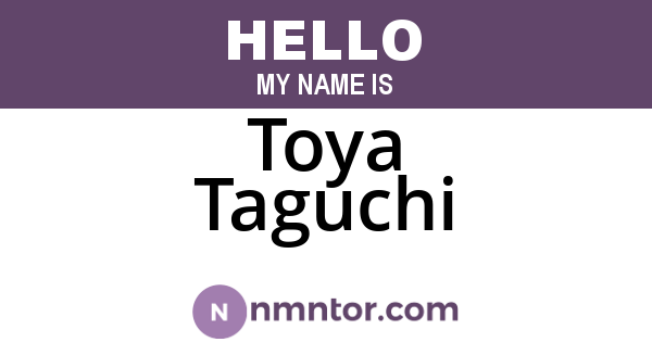 Toya Taguchi