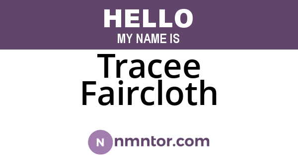 Tracee Faircloth