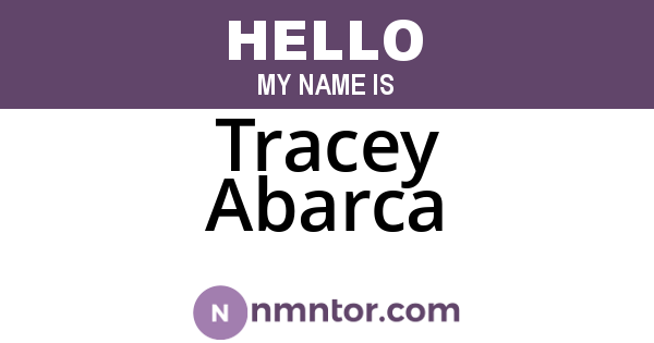 Tracey Abarca