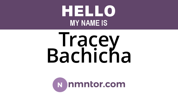 Tracey Bachicha