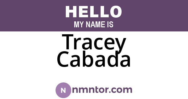 Tracey Cabada