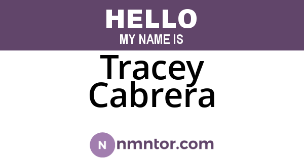 Tracey Cabrera