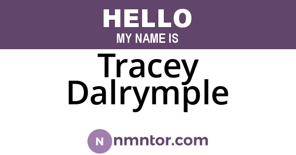 Tracey Dalrymple