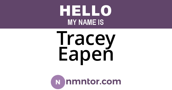 Tracey Eapen