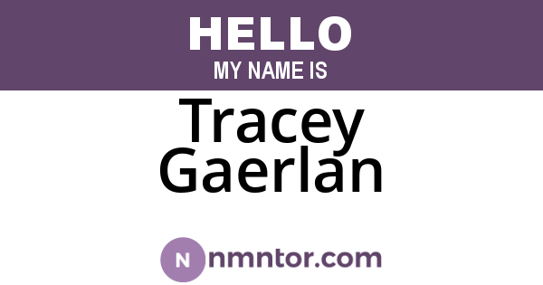 Tracey Gaerlan