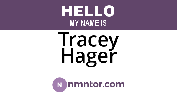 Tracey Hager