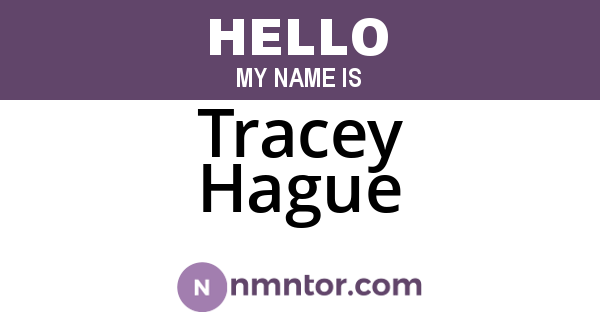 Tracey Hague