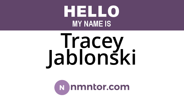 Tracey Jablonski