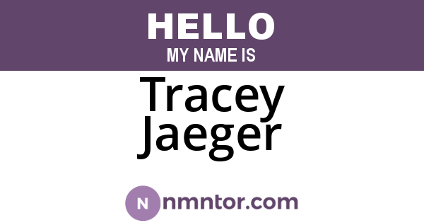 Tracey Jaeger