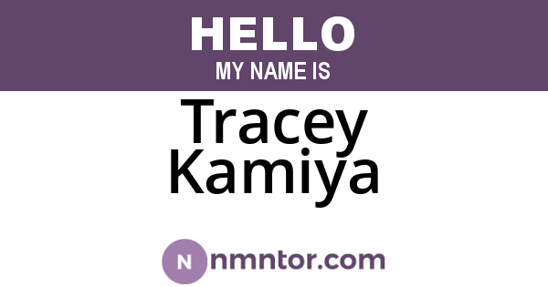 Tracey Kamiya