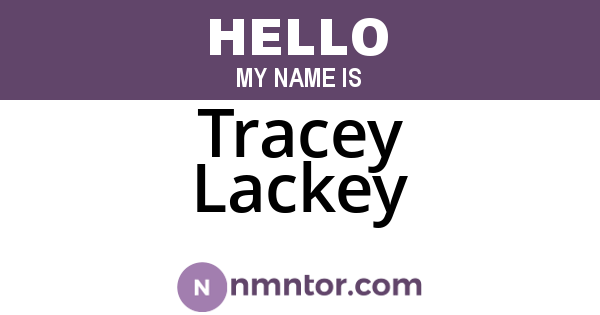 Tracey Lackey