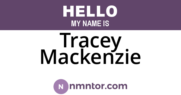 Tracey Mackenzie