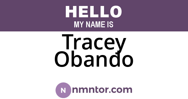 Tracey Obando