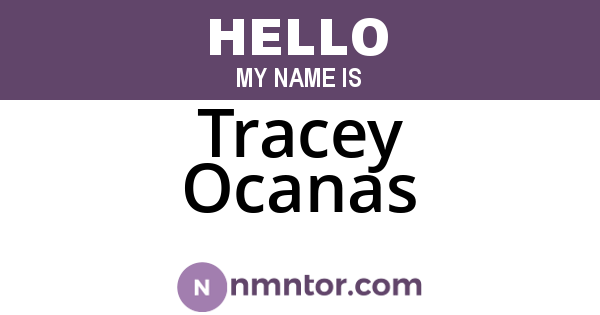 Tracey Ocanas