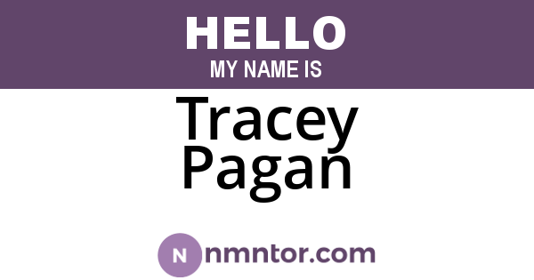 Tracey Pagan