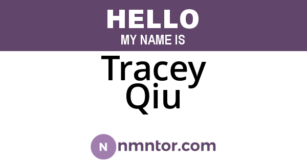 Tracey Qiu