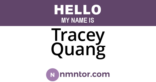 Tracey Quang