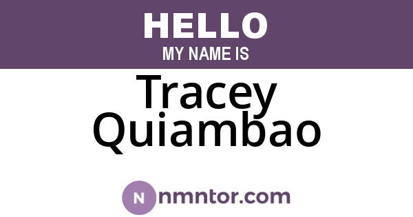 Tracey Quiambao
