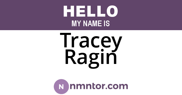 Tracey Ragin