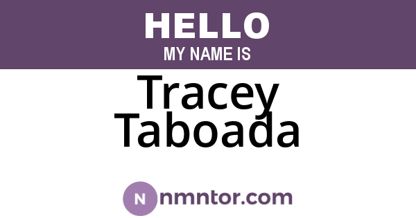 Tracey Taboada