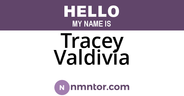 Tracey Valdivia