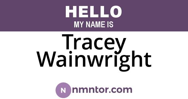 Tracey Wainwright