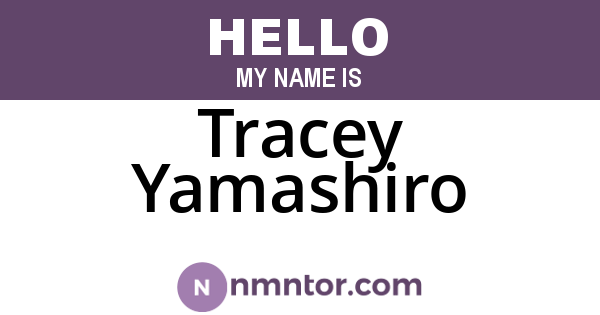 Tracey Yamashiro