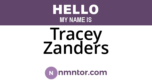 Tracey Zanders