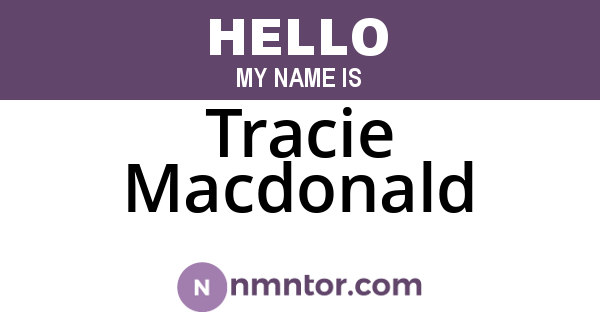 Tracie Macdonald