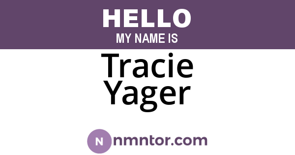 Tracie Yager