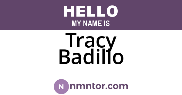 Tracy Badillo