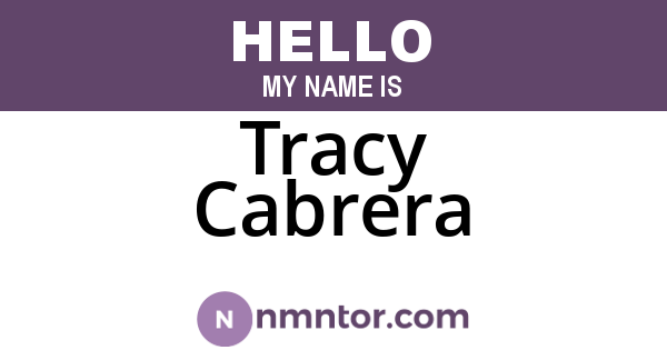 Tracy Cabrera