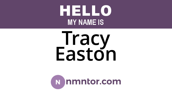 Tracy Easton