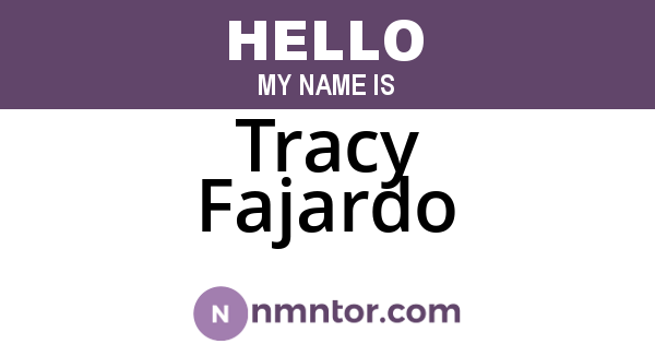 Tracy Fajardo
