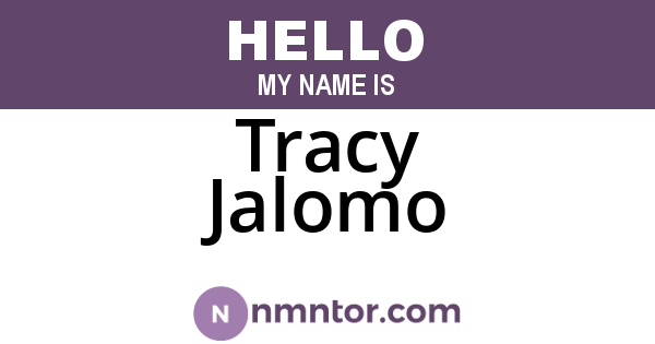 Tracy Jalomo