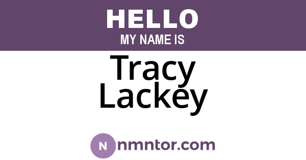 Tracy Lackey