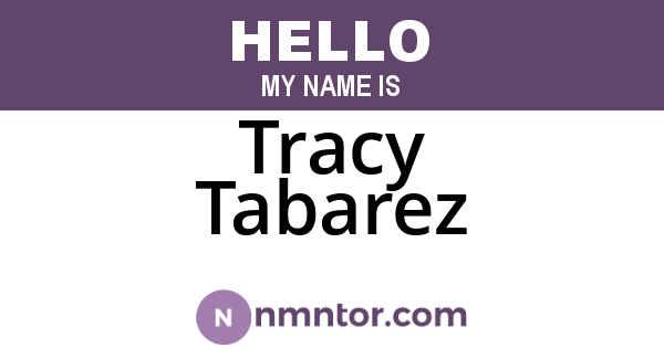 Tracy Tabarez