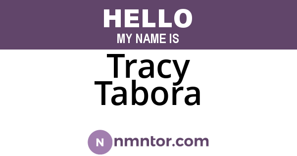 Tracy Tabora