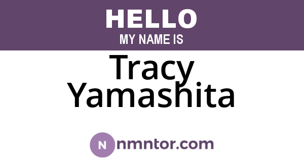 Tracy Yamashita