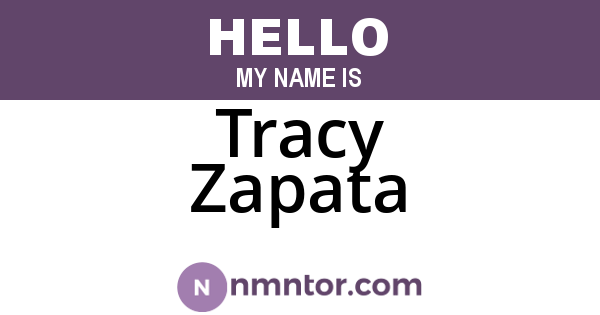 Tracy Zapata