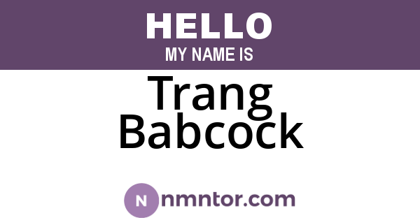 Trang Babcock