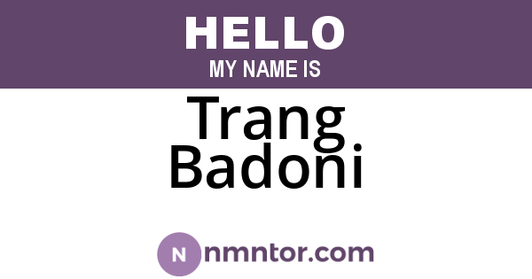 Trang Badoni