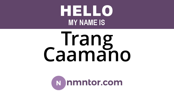 Trang Caamano